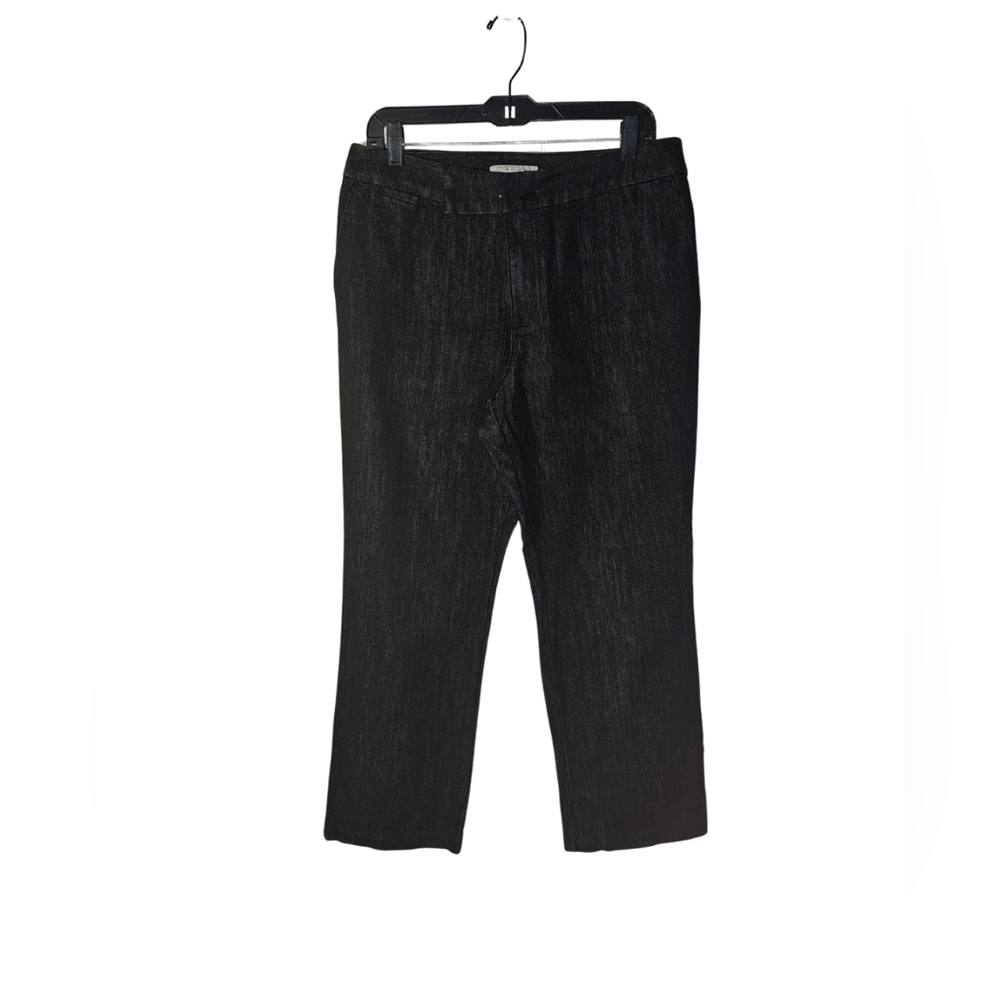 Chico's Platinum Dark Wash Denim Jeans Size 2 Short (US 12 short)